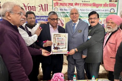 Attended an eye and general health camp at Shri Thakur Mandir, Rohtak, on Sahibzade Shaheedi Diwas and Udham Singh Jayanti.